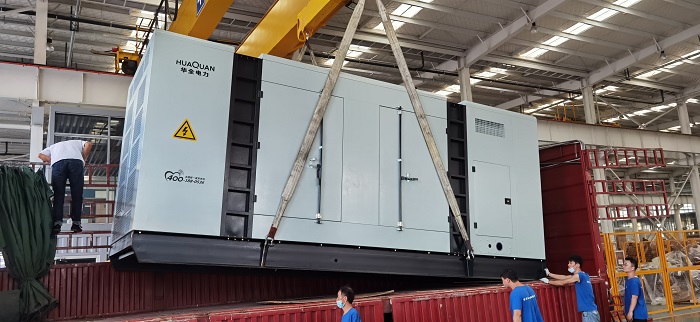 華全房地產業用靜音柴油發電機組生產完成，安裝調試